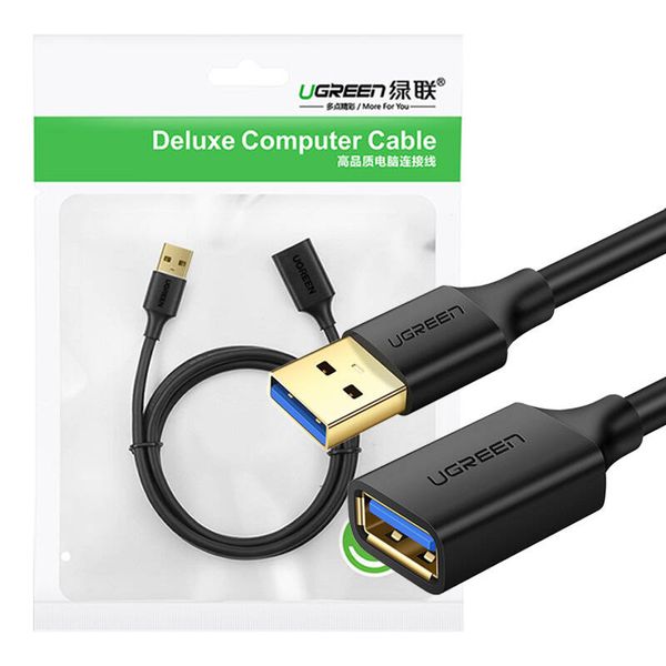 Kabel USB 3.0 przedłużający UGREEN  US129 3m (czarny) zdjęcie 1