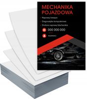 Ulotki A4 100 szt firmowe reklamowe MECHANIKA NAPRAWY + PROJEKT GRATIS