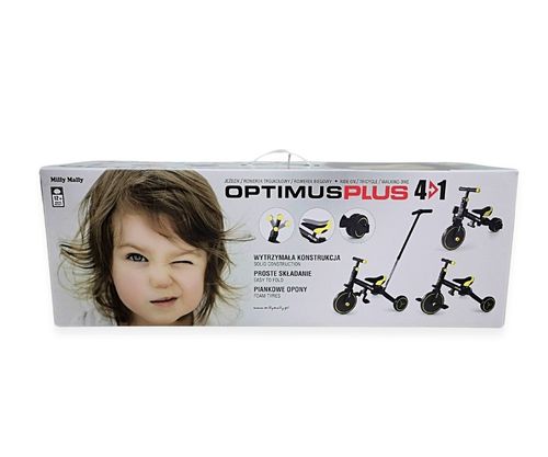 Milly Mally Rowerek 4w1 Optimus Plus Black na Arena.pl