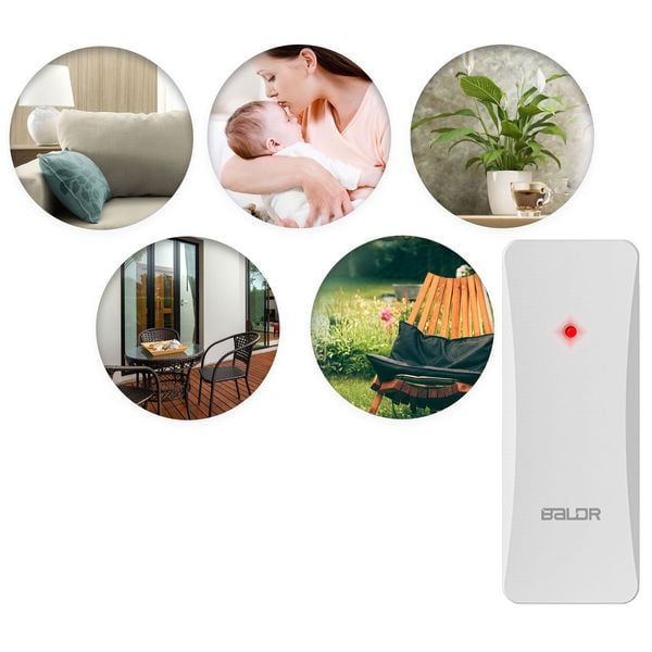 Stacja pogodowa z wyświetlaczem BD-906 biała zdjęcie 8