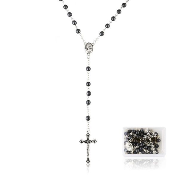 Różaniec Jerusalem w pudełku hematyt zdjęcie 1