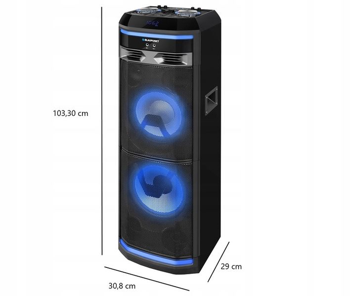 GŁOŚNIK BLAUPUNKT PS11DB BLUETOOTH KARAOKE 2MIK PILOT 1200W+ Głośnik PRIME3 zdjęcie 8