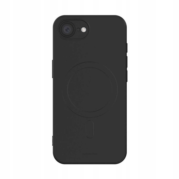 Spacecase Silicone Magnetic Case Iphone 16E Black zdjęcie 5