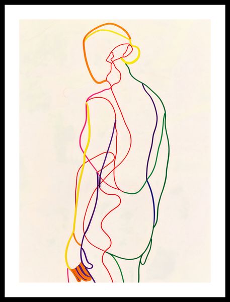 Plakat 40x55cm Tęczowy Zarys zdjęcie 3