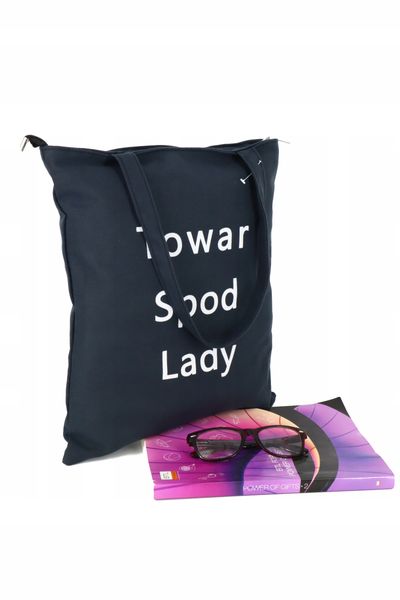 Torba SHOPPERKA z napisem ,, Towar spod lady'' zdjęcie 9