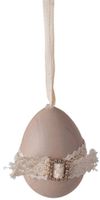 Zawieszka jajko beżowe