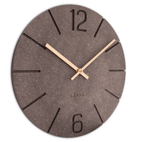 LAVVU Brązowy zegar ścienny Natur ⌀34cm na Arena.pl