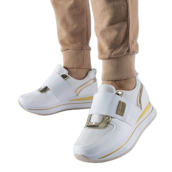 Białe sneakersy na platformie r.40 zdjęcie 1