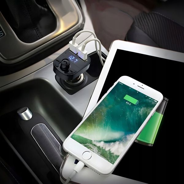 TRANSMITER BLUETOOTH FM MP3 ŁADOWARKA ODTWARZACZ TRANSMITER BT AUDIO zdjęcie 10