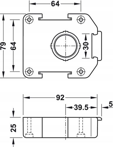 HAFELE NÓŻKA STOPKA MEBLOWA AXILO H180 mm Z PŁYTKĄ na Arena.pl
