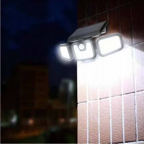 LAMPA Z PANELEM SOLARNA ULICZNA HALOGEN LED SMD na Arena.pl