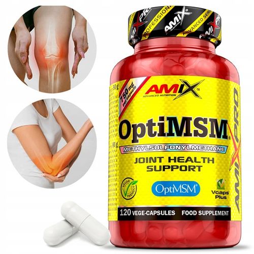 SIARKA MSM Amix Mocna Formuła 3000mg - Kapsułki najczystsza siarka OptiMSM na Arena.pl