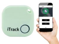 iTrack1 lokalizator kluczy portfela Bluetooth GPS miętowy