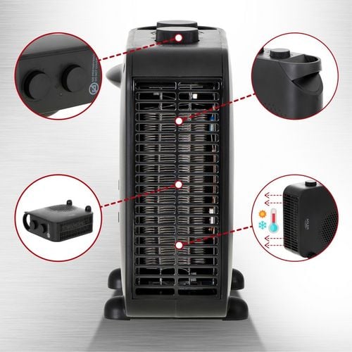 termowentylator czarny 2000w ad 7725b - de-ad7725b na Arena.pl