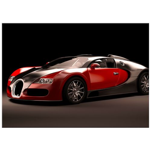 Obraz Drukowany 70X50 Czerwone Bugatti Veyron na Arena.pl