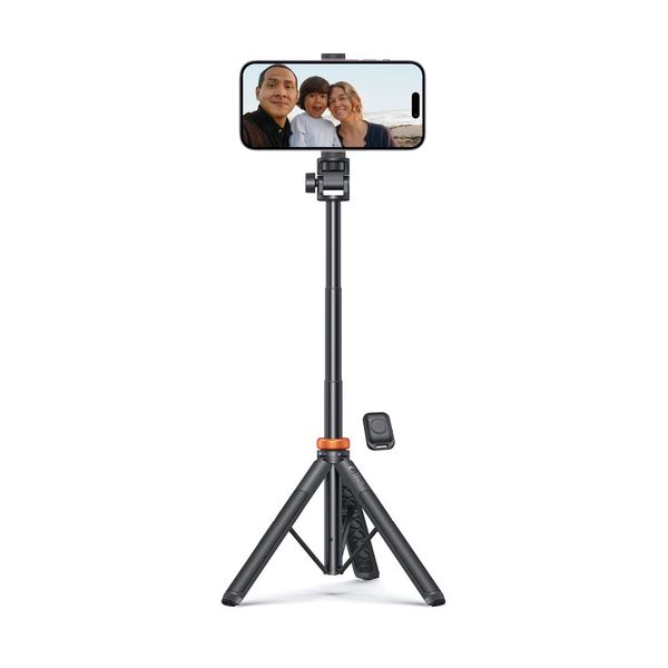 tech-protect l03s bluetooth selfie stick tripod black zdjęcie 2