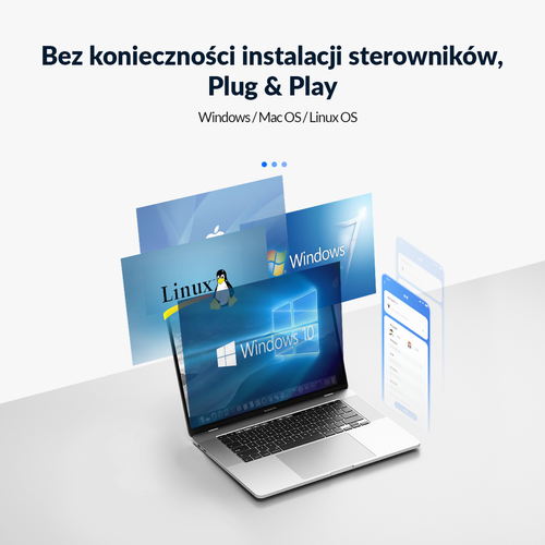 Orico Aktywny hub USB-C 5Gbps, 2x USB-A, 2x USB-C na Arena.pl