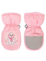 Rękawiczki narciarskie dziewczęce łapki bałwanek 10 cm YOCLUB