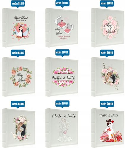 DUŻY Album ślubny na zdjęcia z NADRUKIEM 500 zdjęć na Arena.pl