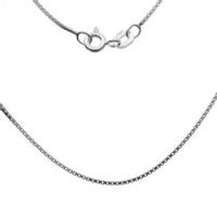 SREBRNY ŁAŃCUSZEK WENECJANA 42 CM PRÓBA SREBRA 925