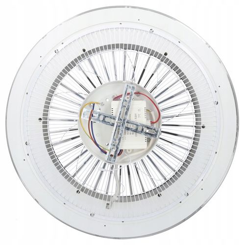WENTYLATOR SUFITOWY WIATRAK PLAFON LAMPA LED 52 CM DUŻY APLIKACJA BLUETOOTH na Arena.pl