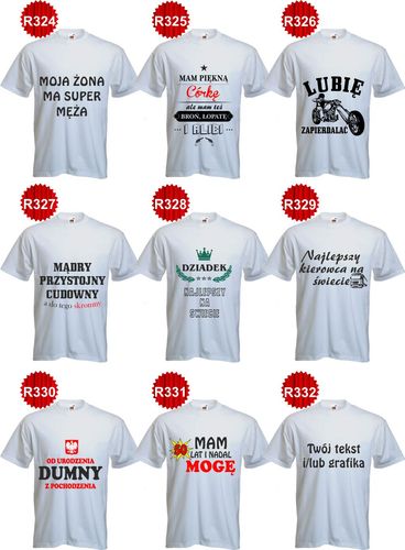 Koszulka T-SHIRT z napisem MAM PIĘKNĄ CÓRKĘ na Arena.pl