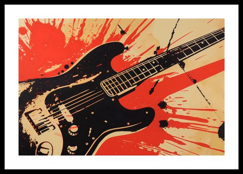 Plakat 45x30cm Gitara Elektryczna na Arena.pl