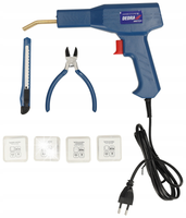 DEDRA ZGRZEWARKA DO PLASTIKU 50W 500 C ZESTAW 200 ZSZYWEK WALIZKA DED7529