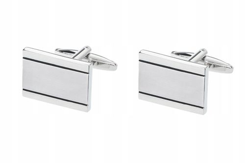 STALOWE SPINKI + PUDEŁKO Męskie do Mankietów Koszuli Garnituru GREG d61 na Arena.pl