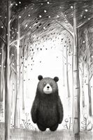 Plakat 40x60cm Ciekawski Miś