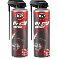 2x K2 Smar Do Czyszczenia Smarowania Łańcuchów Łańcucha Zębatek 500ml