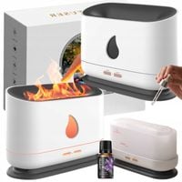 nawilżacz powietrza dyfuzor parowy efekt płomienia led usb aromaterapia