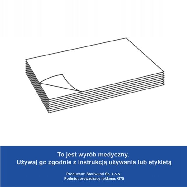 Lignina w płatach Steriwund 5000 g 40 cm x 60 cm zdjęcie 2