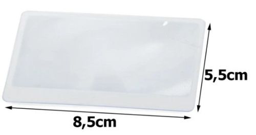 LUPA WIZYTÓWKA SOCZEWKA FRESNELA KARTKA 85x55mm na Arena.pl