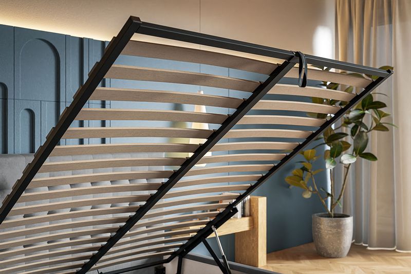 Łóżko tapicerowane slim2 180x200 ze Stelażem i pojemnikiem kolory zdjęcie 10