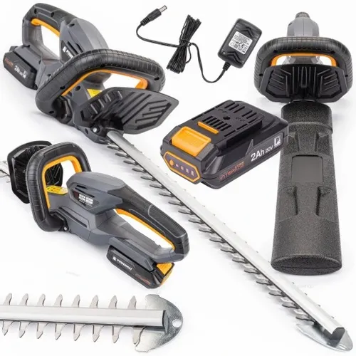 POWERMAT NOŻYCE AKUMULATOROWE DO ŻYWOPŁOTU SEKATOR GAŁĘZI 45CM 20V +2Ah na Arena.pl