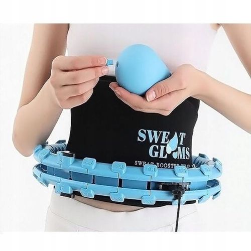 HULA HOP ODCHUDZAJĄCE Z WYPUSTKAMI MASAŻEREM 50 cm NIEBIESKIE na Arena.pl