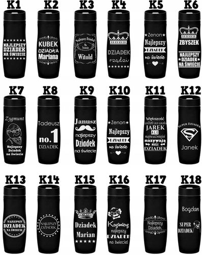 KUBEK TERMICZNY Z Grawerem URODZINY 18-99 PREZENT DLA NAUCZYCIELA na Arena.pl