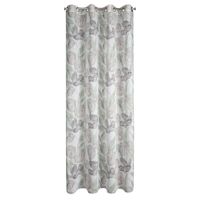 Zasłona na przelotkach welwet w kwiaty MILLIENA 140X250 naturalna