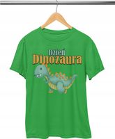 KOSZULKA DZIECIĘCA T-SHIRT - DZIEŃ DINOZAURA NIETYPOWE DNI - M 134-140