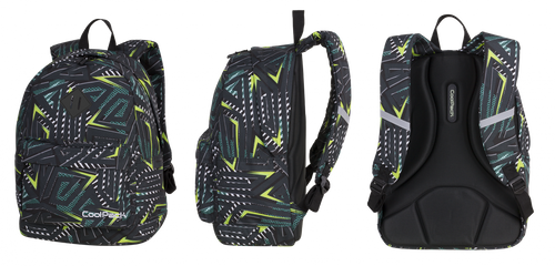 Plecak CoolPack CROSS czarne spirale, TRIANGULAR SPIRAL (85113CP) na Arena.pl