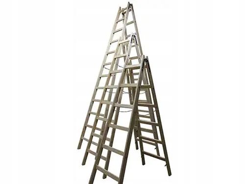Drabina drewniana rozstawna 2x6 stopni malarska Standard na Arena.pl