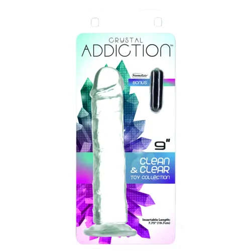 addiction crystal addiction transparent model 23 cm z przyssawką na Arena.pl