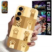 ETUI CASE SAMSUNG GALAXY S24 FE ŁAPKI ŁAPA KOT KOTKI TYGRYS WZORY + SZKŁO