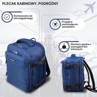plecak podróżny do samolotu wielofunkcyjny paolo peruzzi as-01-nv