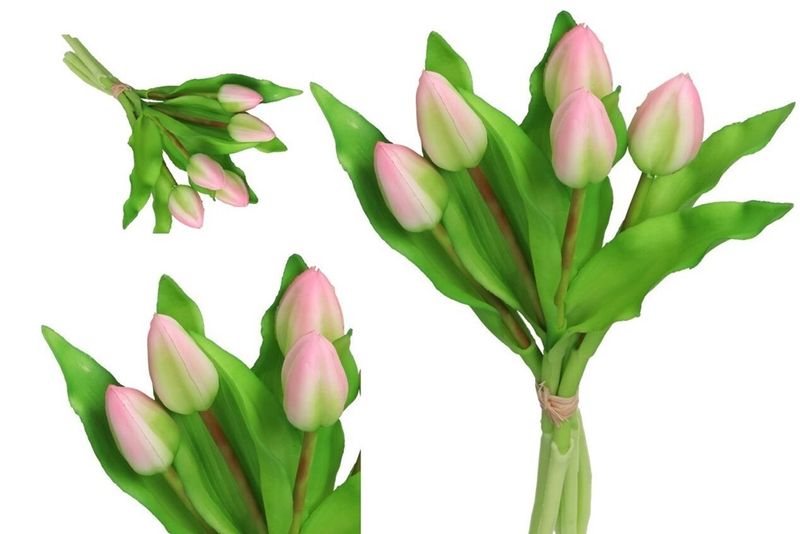 TULIPANY BUKIET TULIPANÓW GUMOWE GUMOWANE JAK ŻYWE zdjęcie 1