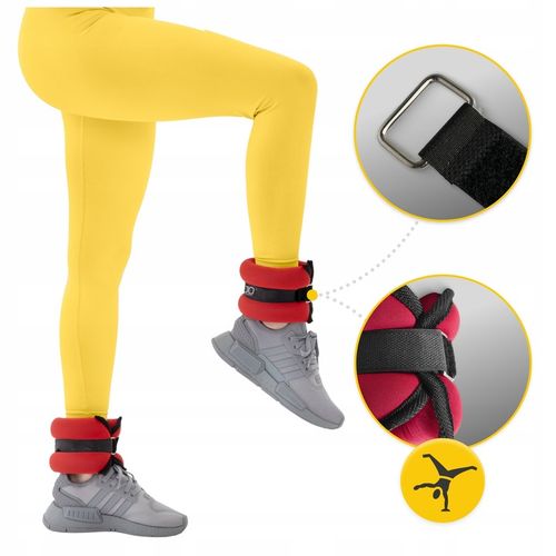 OBCIĄŻNIKI NA NADGARSTKI RĘCE NOGI CIĘŻARKI DO ĆWICZEŃ WZMACNIAJĄCYCH 2x1kg na Arena.pl