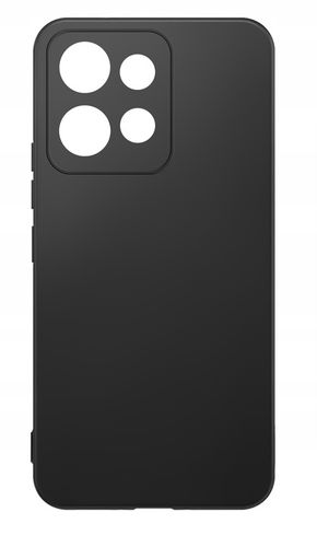 Etui do Motorola Moto EDGE 50 Neo silikonowe MATOWE CZARNE + Szkło ochronne na Arena.pl