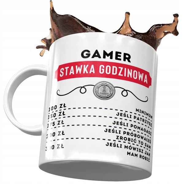 Dla Gamera Kubek Na Urodziny Imieniny Na Prezent Z Nadrukiem Ze Zdjęciem zdjęcie 1