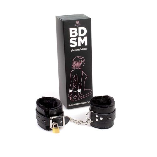 Kajdanki-Black Bondage Handcuffs Bdsm na Arena.pl